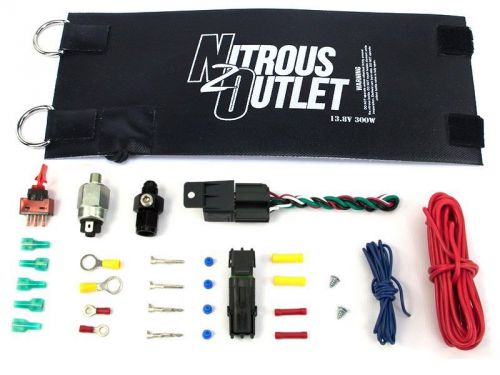 Nitrous outlet 22-64001-4 x-series 4an nitrous auto bottle heater with instal...