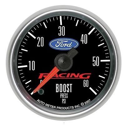 Auto meter 880074 ford racing series gauge 2-1/16&#034; boost/vacuum electronic