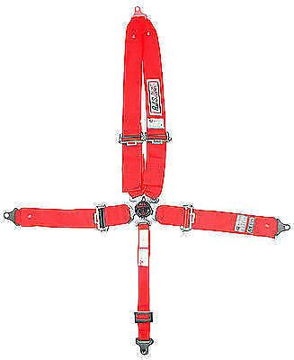 Rjs racing 30298-16-06-4 5pt cam lock safety harness seat belts red sfi 2016