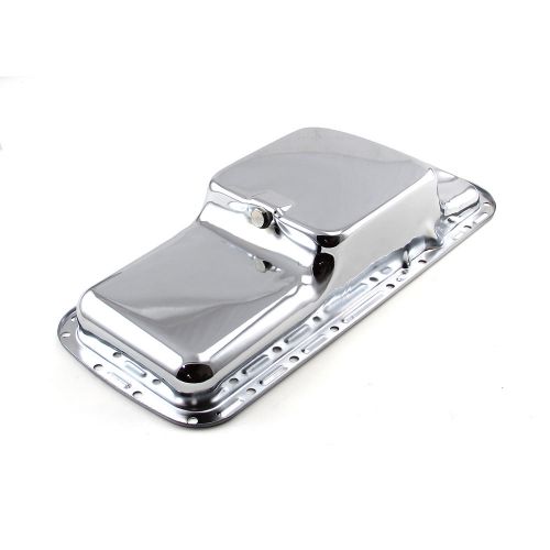 Mopar chrysler bb 383 440 center sump chrome oil pan