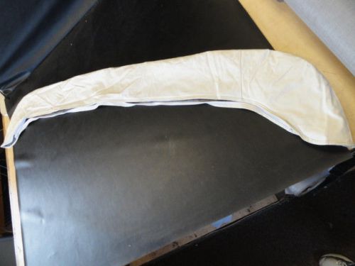 Bimini boot off white vinyl with zipper 68" x 7" marine boat