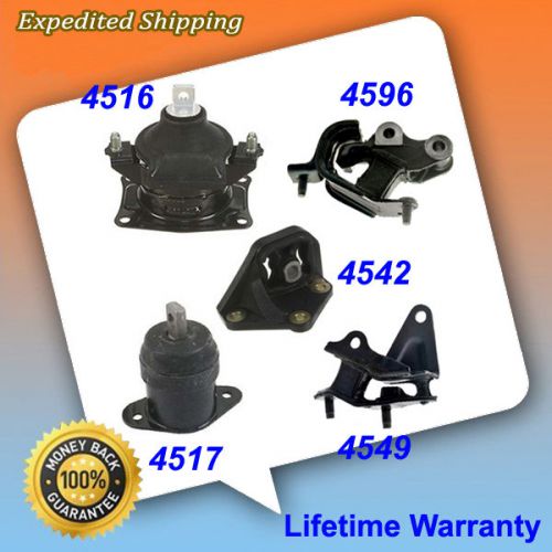 Fits: 03-07 honda accord 2.4l engine motor &amp; trans. mount 5pcs for manual m958