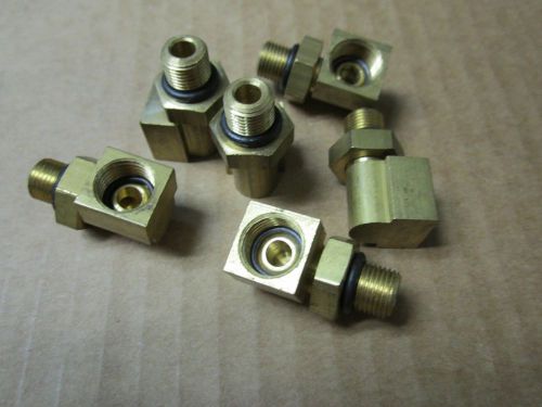 5/16" inv to 1/8" pipe npt 90 degree cooler line fitting c4 c6 ford adapter