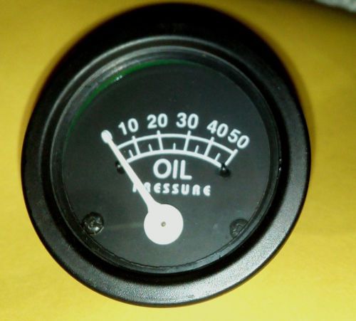 Ford tractor oil pressure gauge black ring 0-50