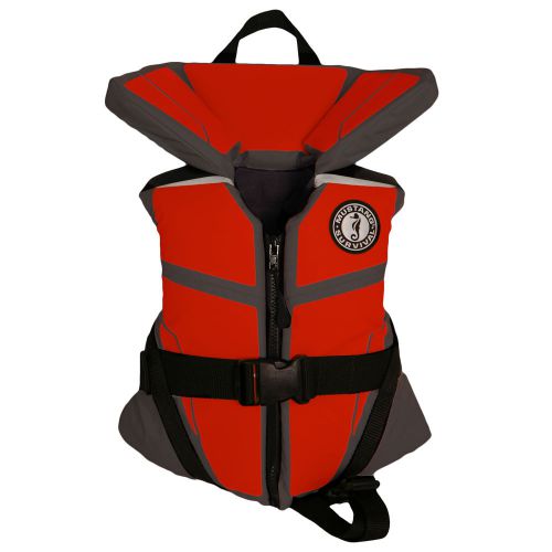 Mustang mv3255-258 lil' legends 100 child vest - 30-50lbs - gray/red