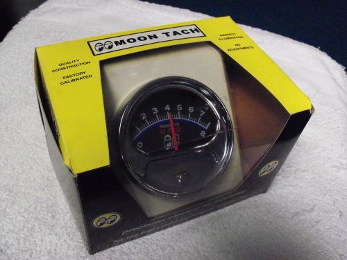 Nostalgic moon eyes chrome tachometer - new in the box