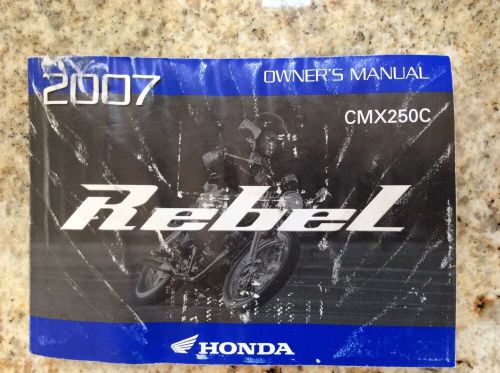 Honda rebel cmx250 factory manual oem