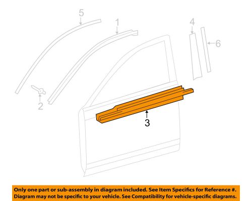Toyota oem 12-14 camry-door moulding-belt molding left 7572006130