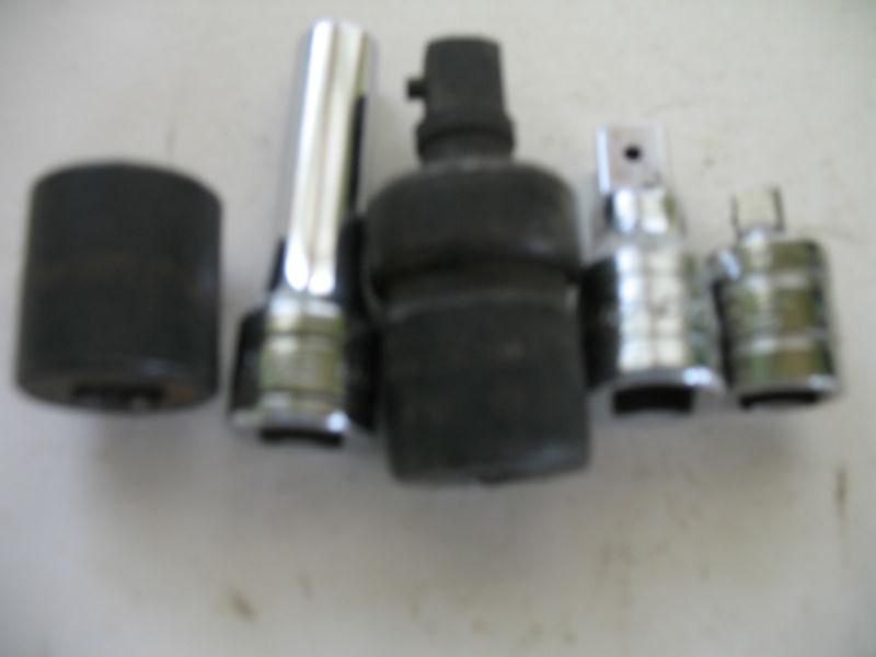 Misc. snap-on sockets and adapters, impact swivel