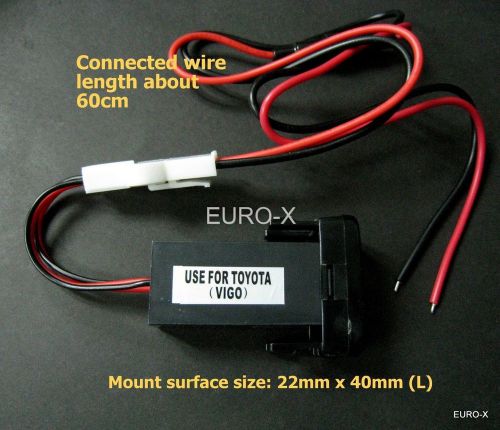 Dual usb aux ports dashboard mount fast charger for toyota(l) car #a33