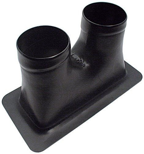 Allstar all42142 black 5" x 9-3/4" dual hole plastic brake cooling duct