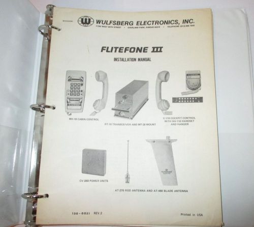 Global wulfsberg flitefone iii installation manual avionics aircraft