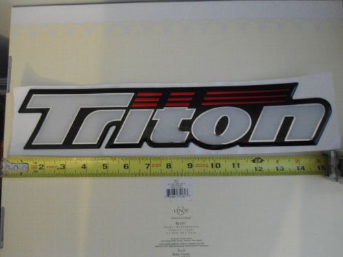 Triton boats fiberglass boat decal