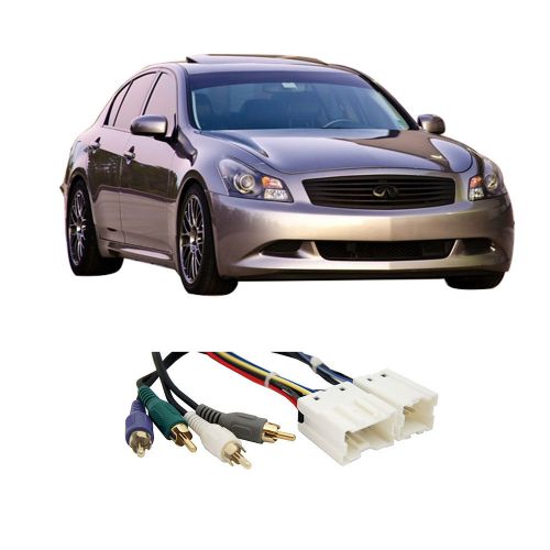 Fits infiniti g35 (sedan) 03-07 (premium) factory to aftermarket radio harness