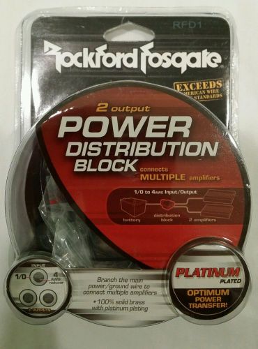 Rockford fosgate rfdb1 positive/negative car battery terminal w/ platinum finish