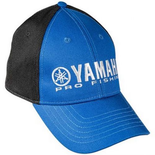 Oem yamaha pro fishing mesh hat cap blue &amp; black crp-14hpr-bk-ns