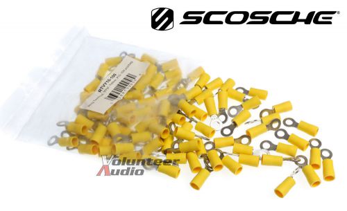 Scosche vinyl ring terminal yellow #10 100 pieces/bag