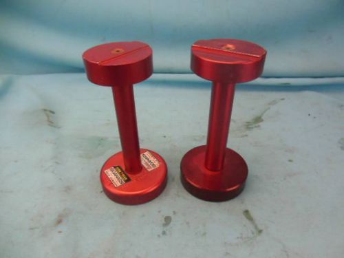 Richardson racing billet aluminum fuel cell spacer guides - 2 in all - nascar
