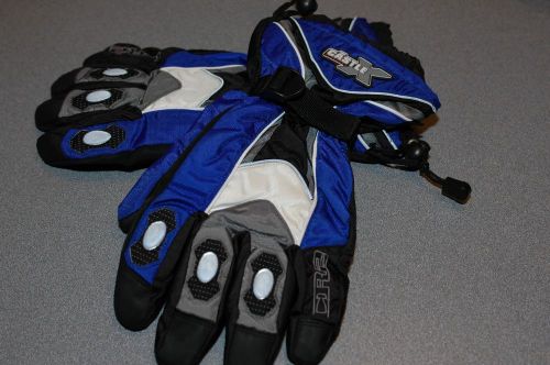 Castle x cr2 men's xxxl snowmobile gloves blue