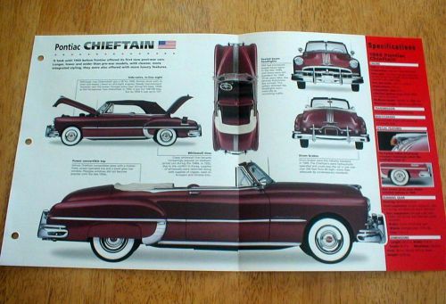 1949 pontiac chieftain convertible unique imp brochure