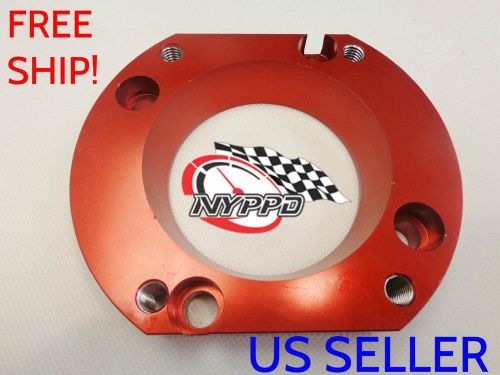 Nyppd throttle body spacer: acura tl 2004-2008 with nitrous drilling [red]