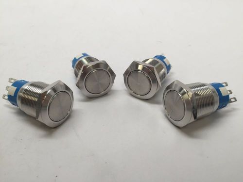 4 of marine boat car trailer stainless steel304 12v 5a on-off push switch button