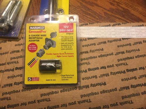 Nip marlinco connect pro 6 gauge wire receptacle adapter~fishing~12v 24v 36v wow