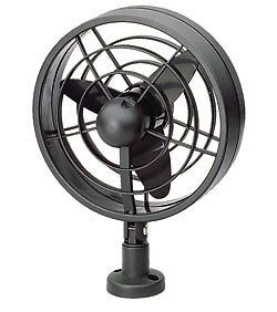 Boat marine rv jet fan 8&#034; 12 volt  black low amp. draw adjustable compact