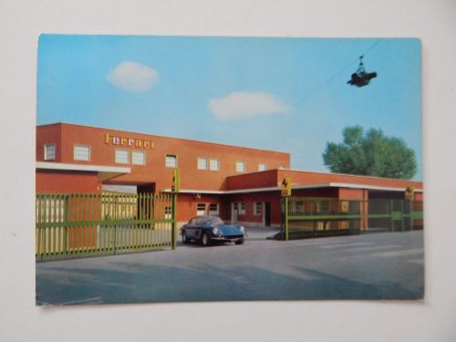 Original 1960s ferrari postcard 275 maranello factory sales pamphlet