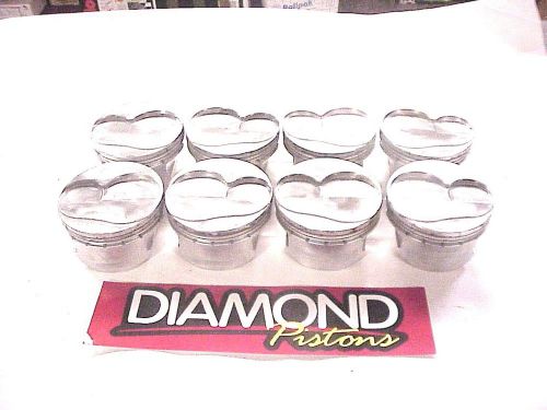 Diamond 18° forged gas ported pistons 4.151"-1.062-927 sb chevy la12