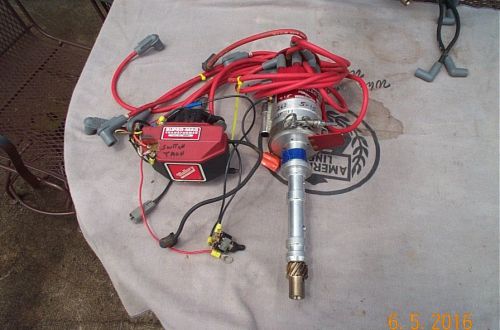 Mallory sprint mag iii bbc sbc magneto complete with coil and wires