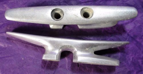 1 pr aluminum cleat cleats open base rope sailboat sail boat dinghy yacht line