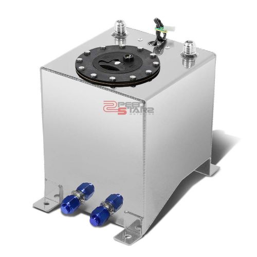 2.5 gallon lightweight aluminum gas fuel cell tank+level sender 8"x8.25"x10"