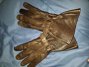Womens motorcycle biker leather riding gloves thinsulate sz sm