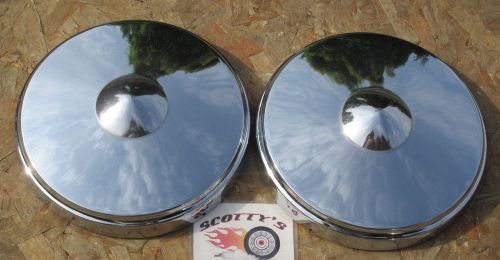 1950's, 1960's camper trailer, retro, vintage dog dish hubcaps, ~2, scotty, etc