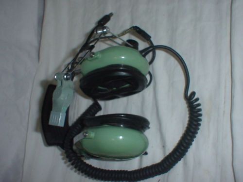 David clark model h10-76 headset earphone with microphone p/n 18284g-01