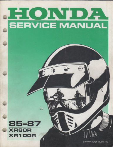1985-1987  honda motorcycle xr80r, xr100r  service manual (126)