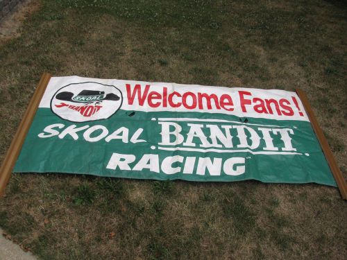 Large skoal bandit welcome race fan  flag banner sign car auto tobacco