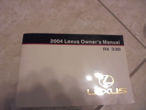 Driver manual for 2004 lexus rx330