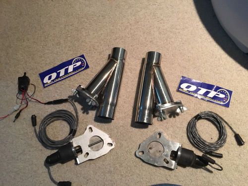 Qtp 2.25 dual electric exhaust cutout qtec45cp full kit