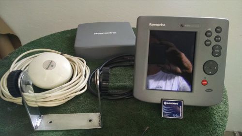 Raymarine rc435 chartplotter color with antenna power cord mounting bracket