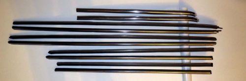 Mercedes benz w114, w115, 4 doors / sedan, door &amp; fender moulding set with clips