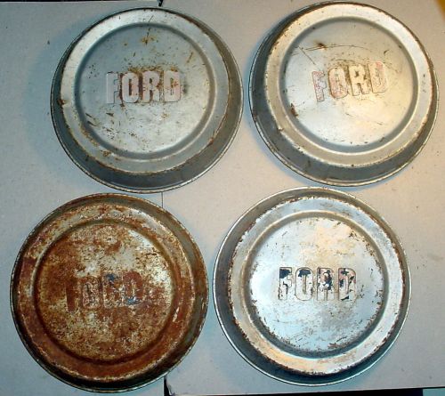 4 classic original 1957 1958 1959 1960 ford truck f-100 panel dog dish hubcaps