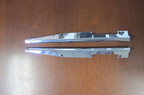 Mercedes benz w113 230sl 250sl 280sl trunk latch panel chrome molding - 2 pcs