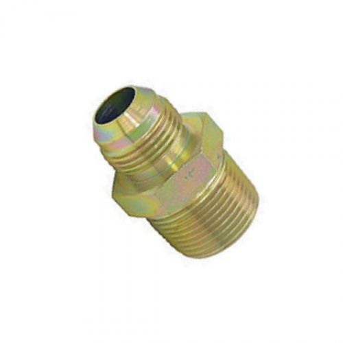 Hydraulic fitting steel adapter 1/8" male npt to #4 male jic 7/16-20 an-04 l-7m