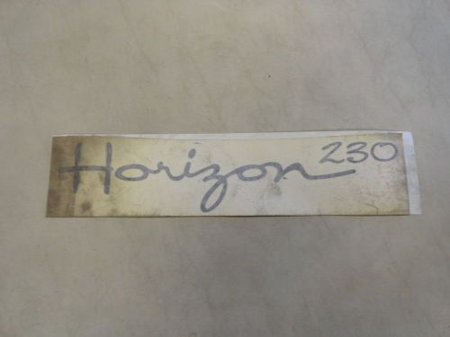 Four winns horizon 230 decal metallic charcoal 13 7/8&#034; x 3&#034; marine boat