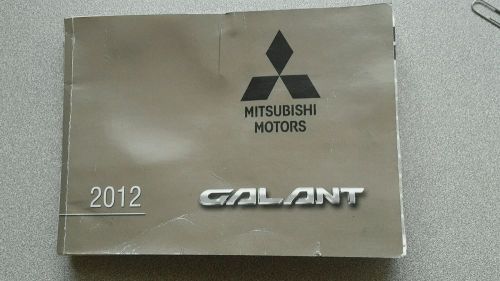 2012 mitsubishi galant owners manual. fast shipping
