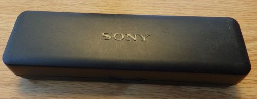 Sony car stereo face plate container case vg condition! black