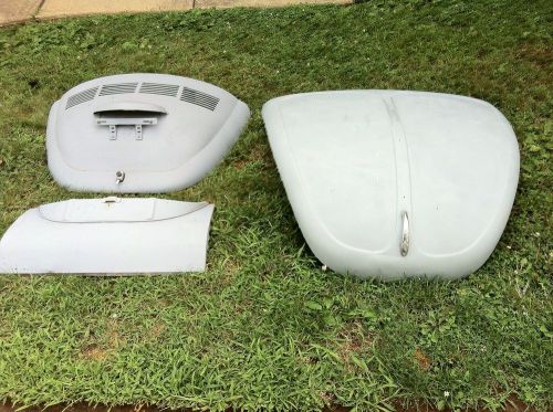 Vintage 1973 volkswagen vw super beetle bug rear deck trunk lid hood front apron
