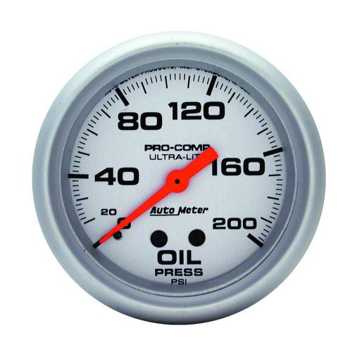 Autometer 4422 ultra-lite mechanical oil pressure gauge
